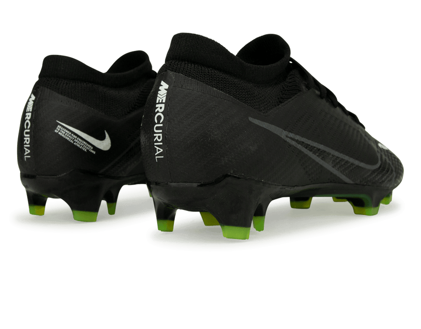Nike Men's Zoom Mercurial Vapor 15 Pro FG Black/Volt Rear
