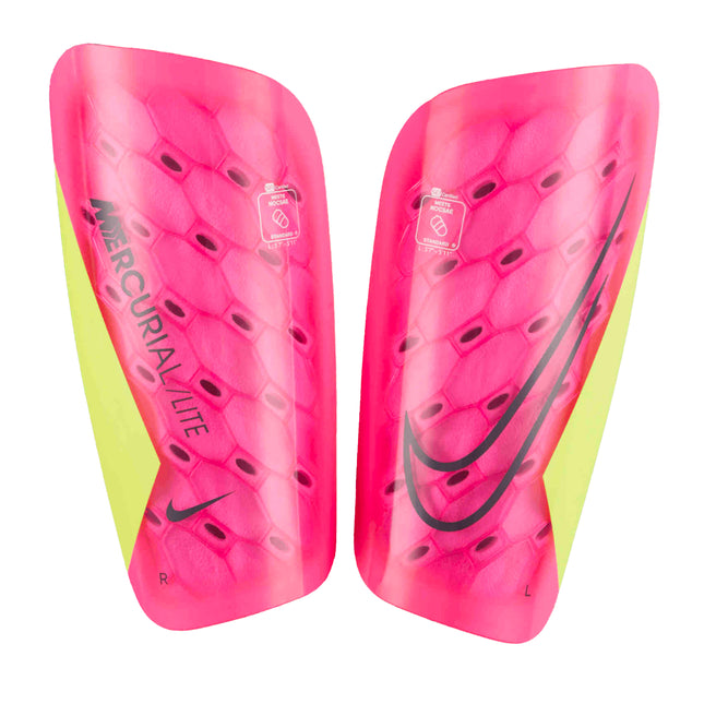 Nike Mercurial Lite Shin Guards Pink/Gridiron – Azteca Soccer