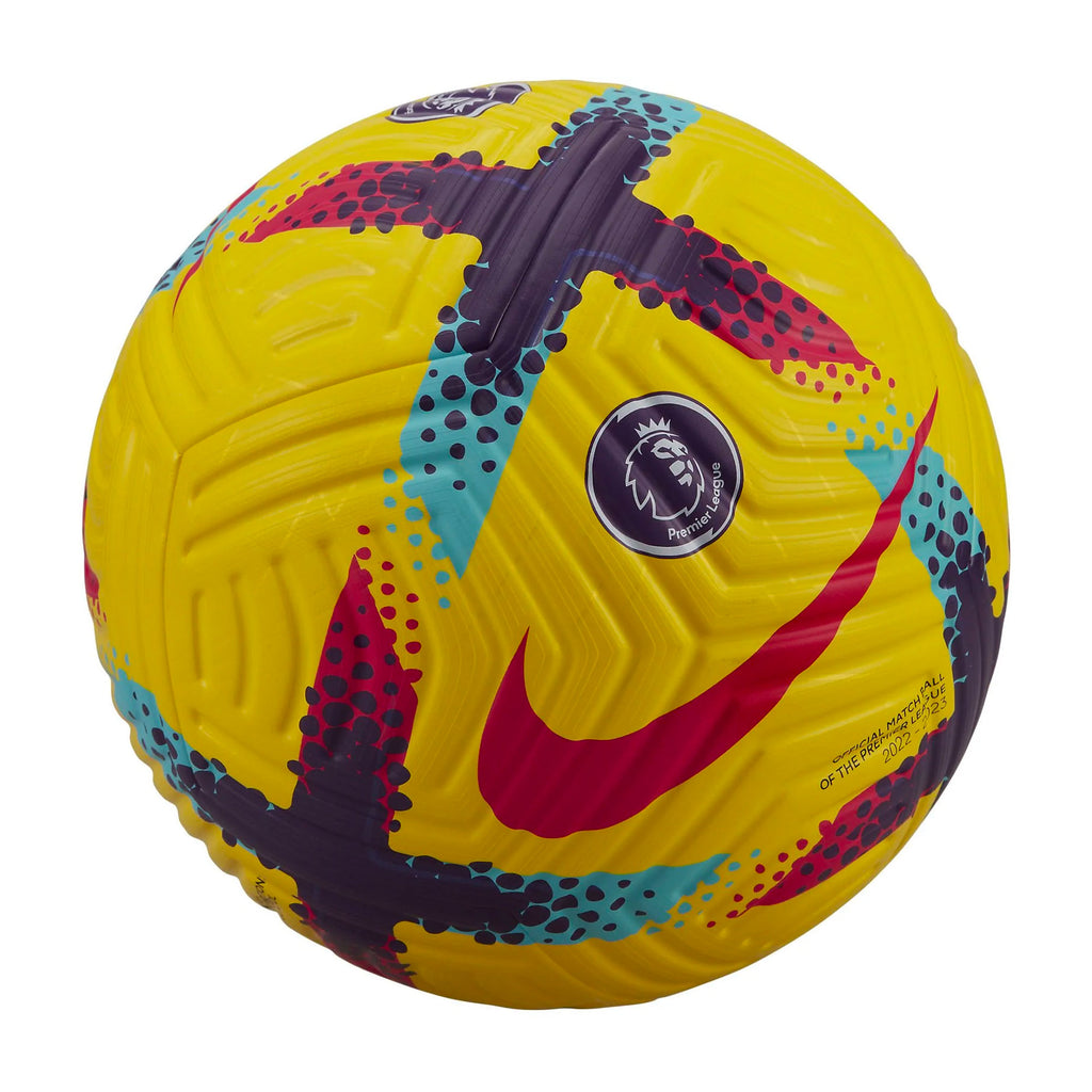 Nike Premier League Flight Match Ball Yellow/Red Front
