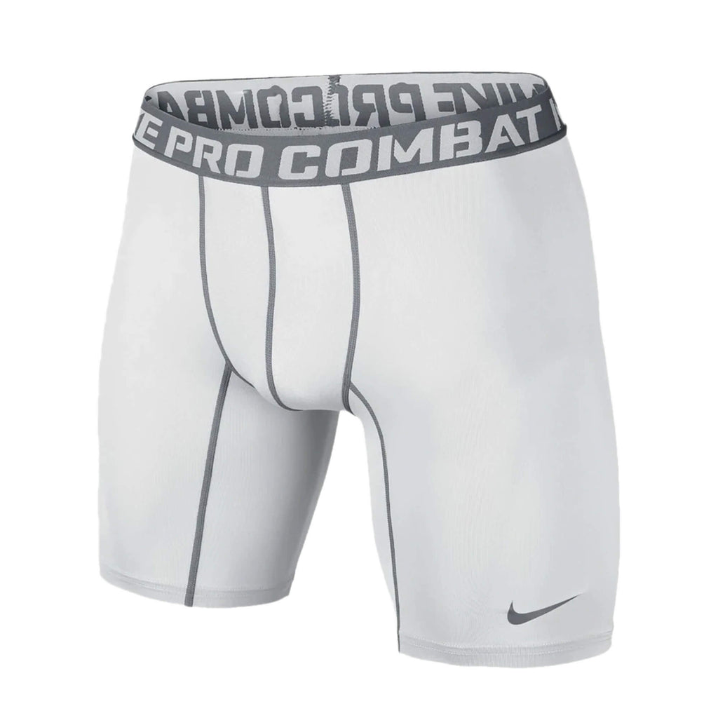 Nike Men's Pro Combat Core Compression Shorts White Front