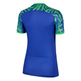 Nike Women's Brazil 2023/24 Away Jersey Blue/Green Back