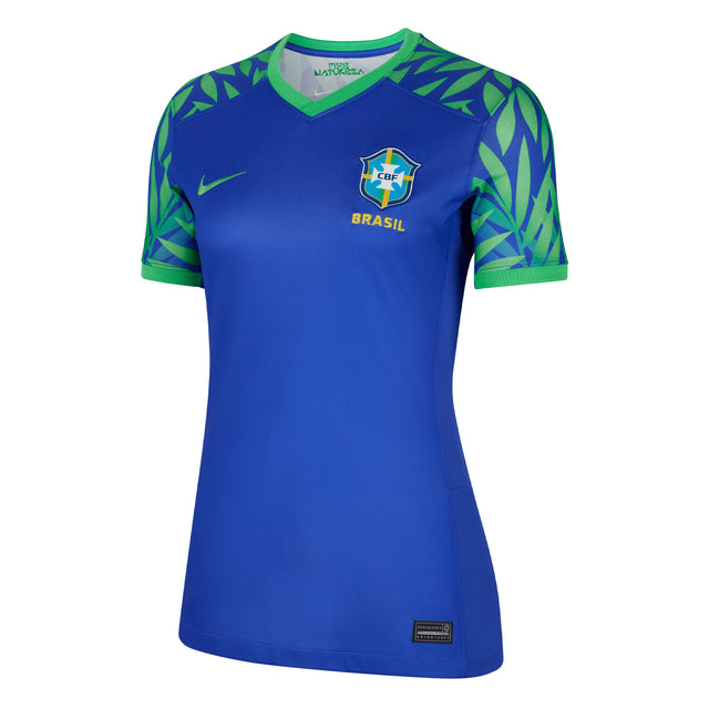 Nike Women's Brazil 2023/24 Away Jersey Blue/Green Front