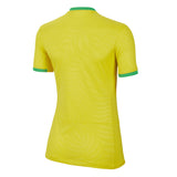 Nike Women's Brazil 2023/24 Home Jersey Yellow/Green Back