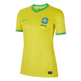 Nike Women's Brazil 2023/24 Home Jersey Yellow/Green Front
