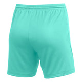 Nike Women's Park III Shorts Turquoise/Black Back