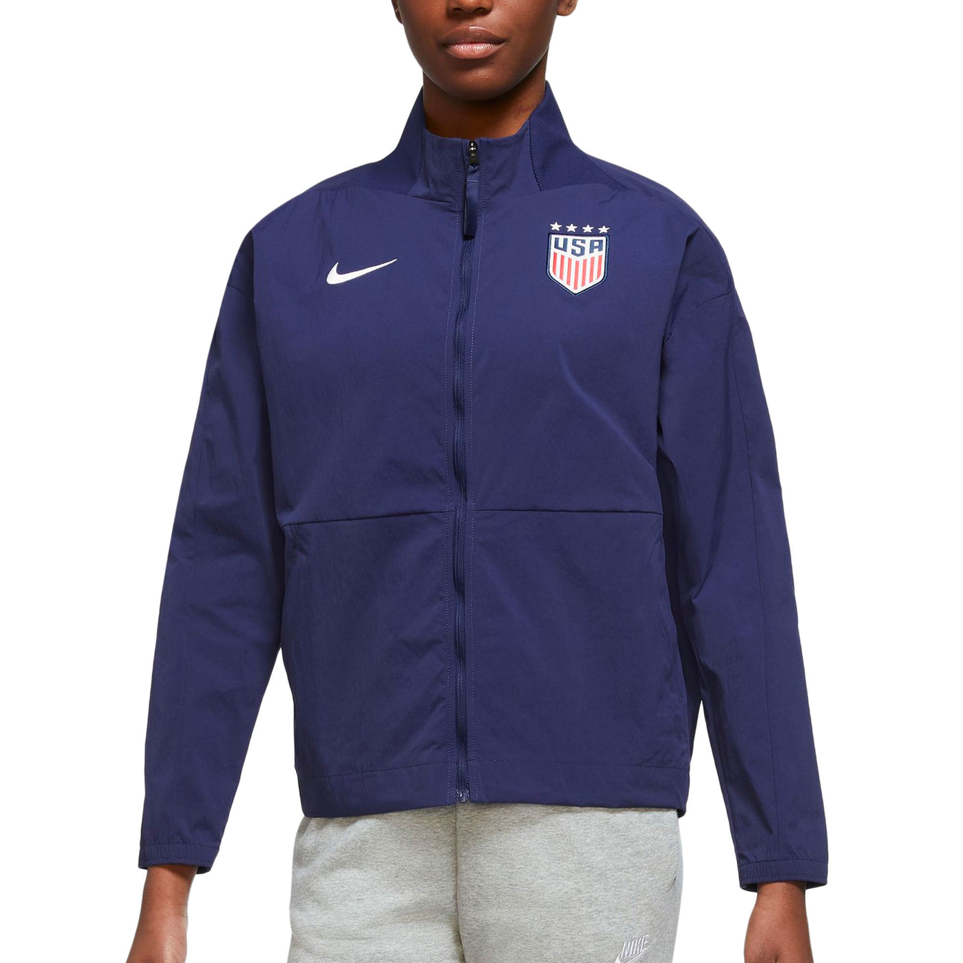 Nike Women's USA 2022/23 4-Star Jacket Game Royal Front