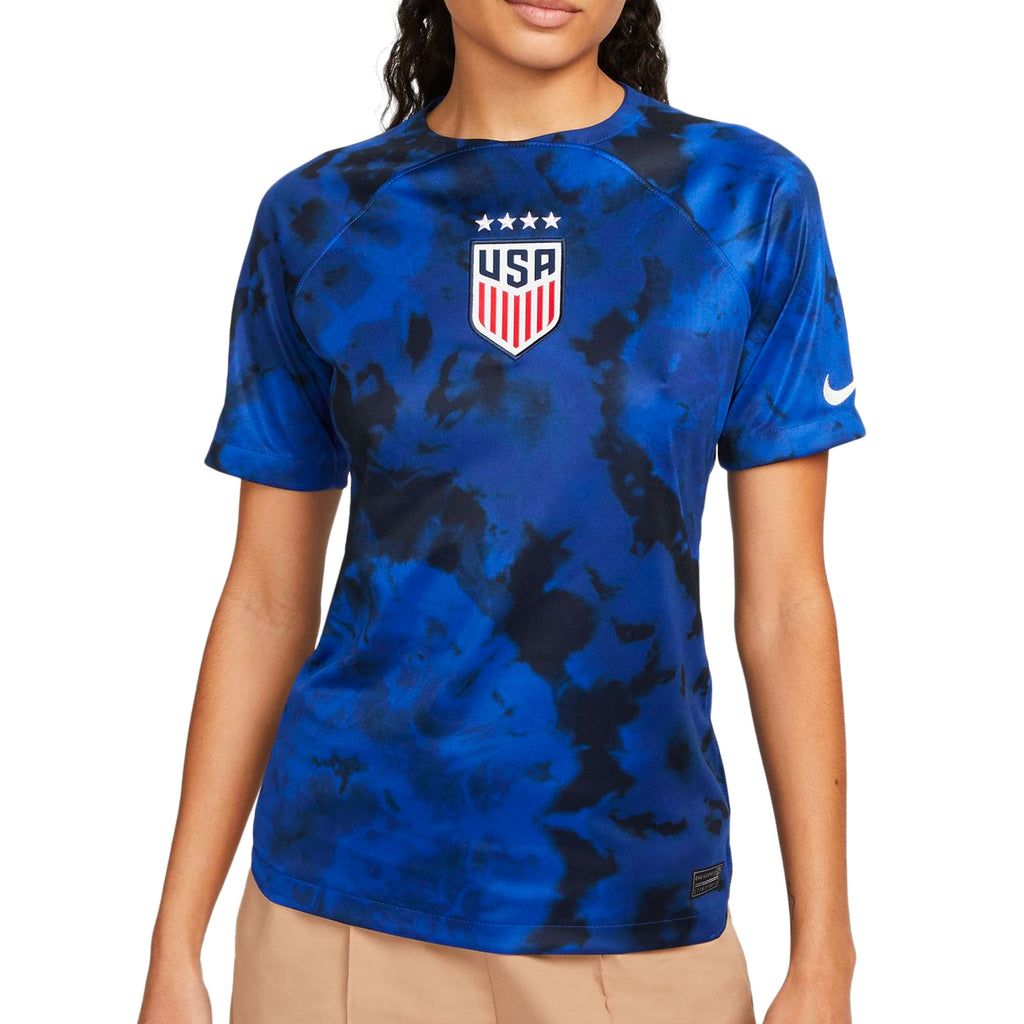 Nike Women's USA 2022/23 Away Jersey Bright Blue/Dark Obsidian Front