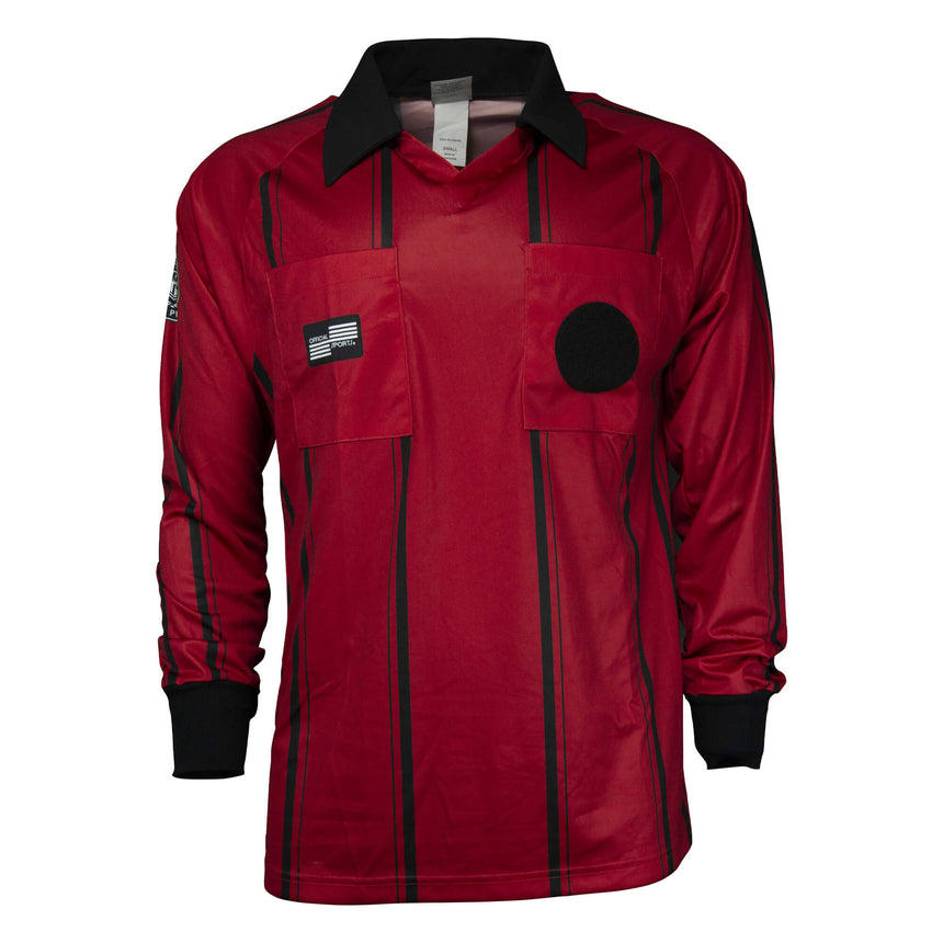 Official Sports Men's USSF Economy Long Sleeve Shirt Red/Black
