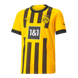 PUMA Kids Borussia Dortmund 2022/23 Home Jersey Cyber Yellow/Black Front