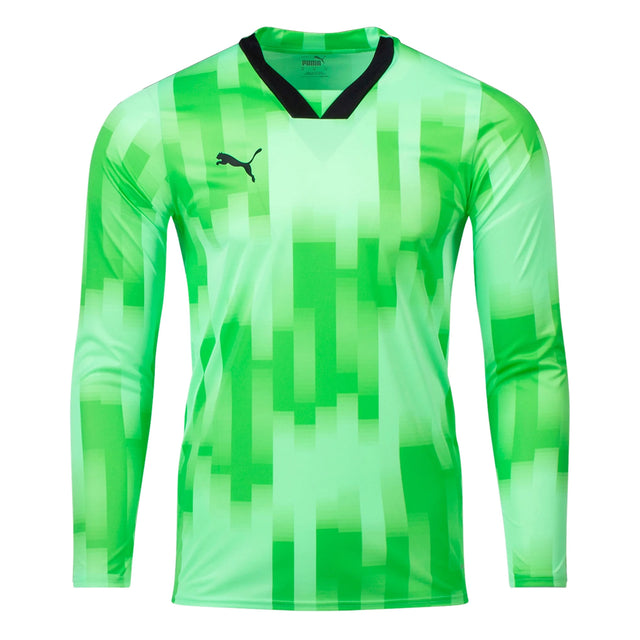 PUMA Kids Team Target Goalkeeper Long Sleeve Jersey Fizzy Lime/Black Front