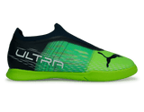 PUMA Kids Ultra 3.3 IT Indoor Soccer Shoes Green/Black Front