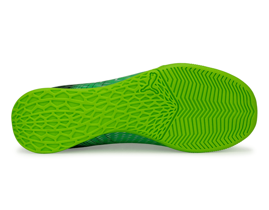 PUMA Kids Ultra 3.3 IT Indoor Soccer Shoes Green/Black Sole