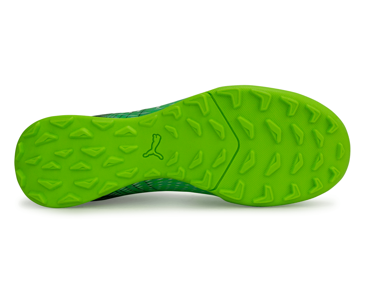 PUMA Kids Ultra 3.3 TT Turf Soccer Shoes Green/Black Sole
