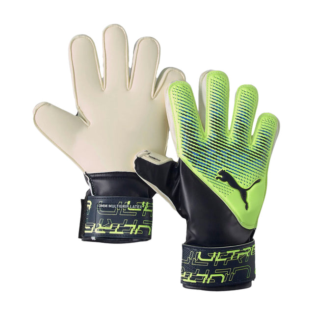 PUMA Kids Ultra Protect 3 Goalkeeper Gloves Fizzy Light/Parisian Night Front