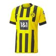 PUMA Men's Borussia Dortmund 2022/23 Authentic Home Jersey Cyber Yellow/Black Front