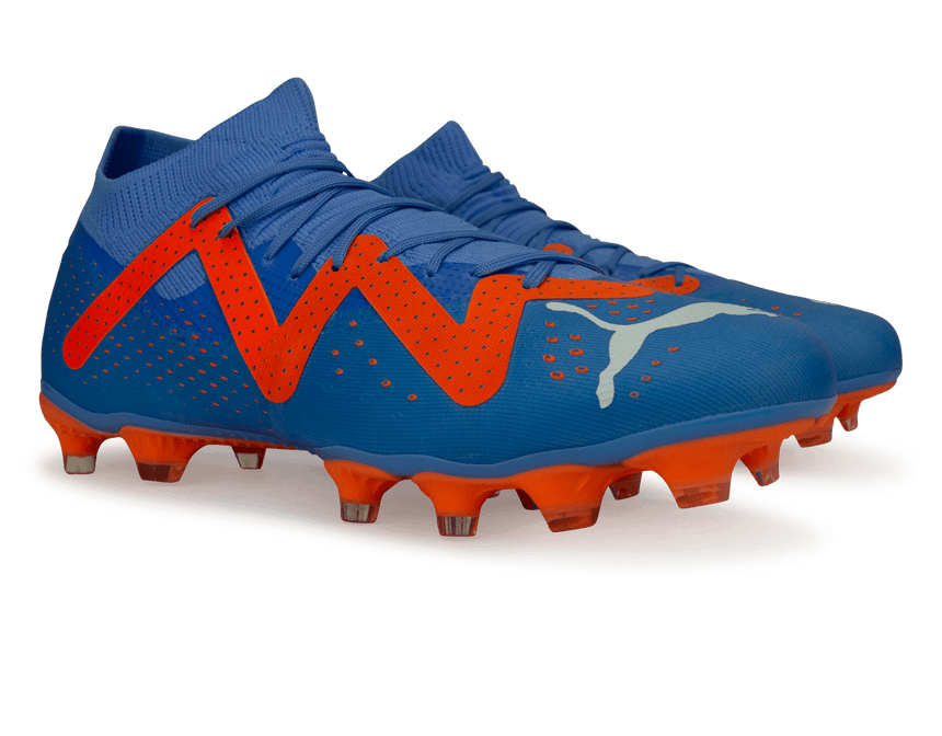 PUMA Men's Future Match FG/AG Blue/Orange Rear