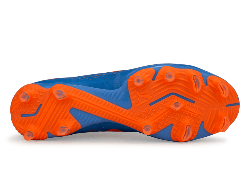 PUMA Men's Future Match FG/AG Blue/Orange Sole