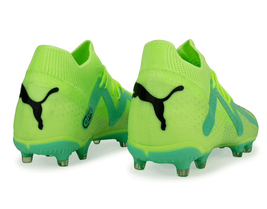 PUMA Men's Future Match FG/AG Yellow/Mint Rear