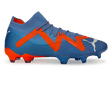 PUMA Men's Future Ultimate FG/AG Blue/Ultra Orange