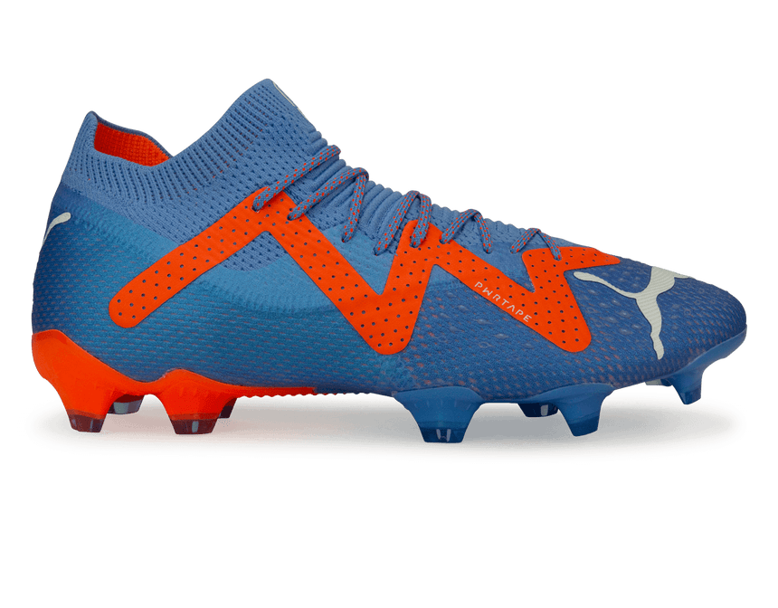 PUMA Men's Future Ultimate FG/AG Blue/Ultra Orange