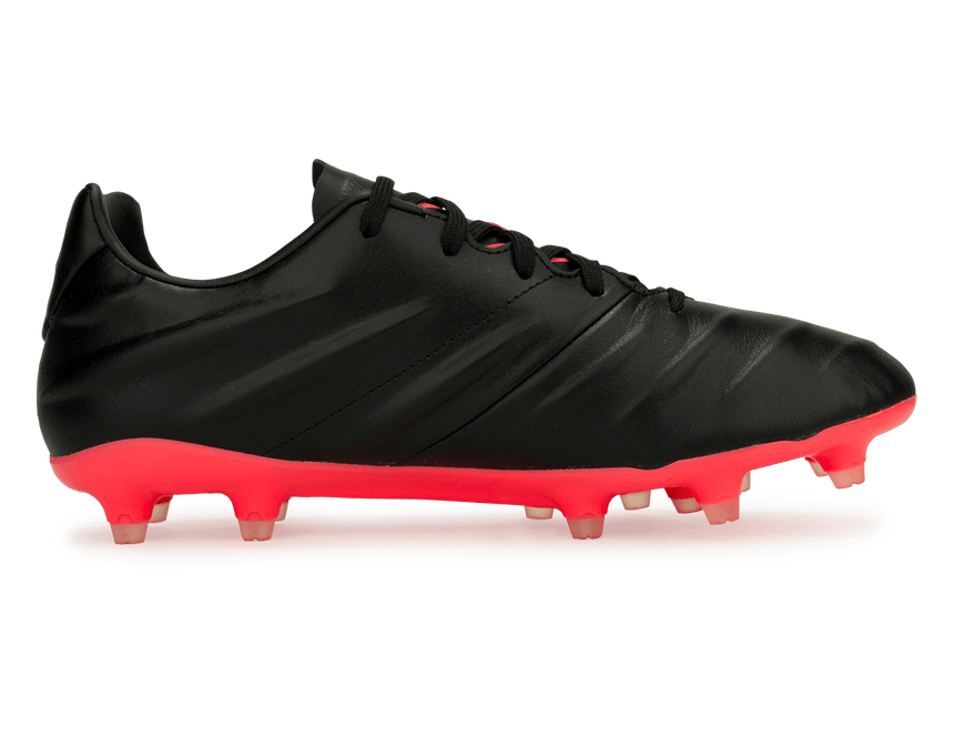 PUMA Men's King Pro 21 FG Black/Sun Blaze Side