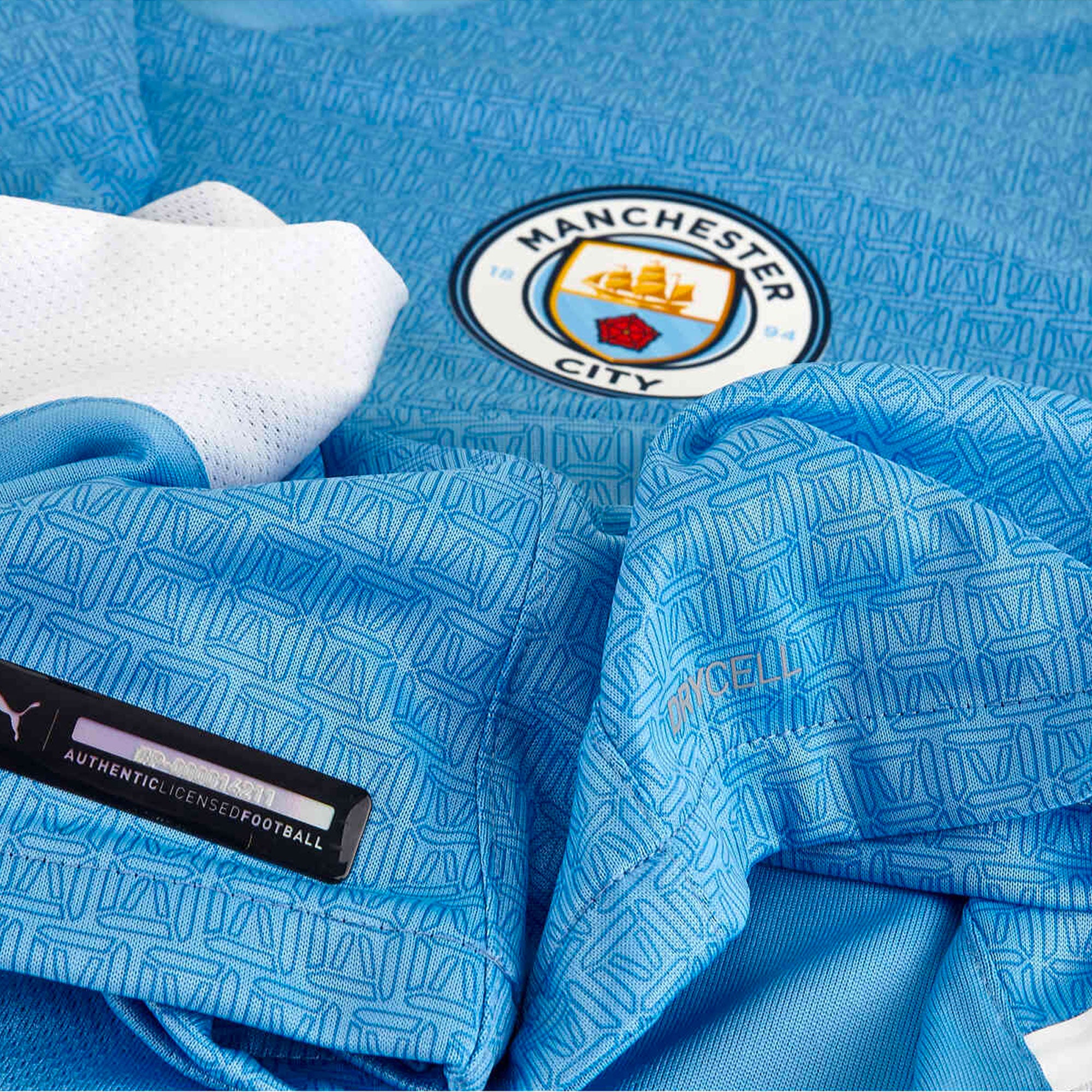 Puma Manchester City Authentic Home Shirt 2020-21 Jersey Blue