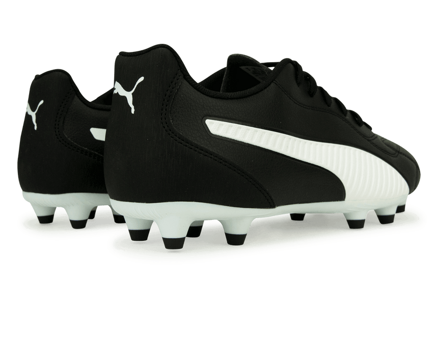 PUMA Men's Monarch II FG/AG Black/White Rear
