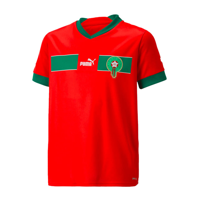 PUMA Men's Morocco 2022/23 Home Jersey Red/Green Front
