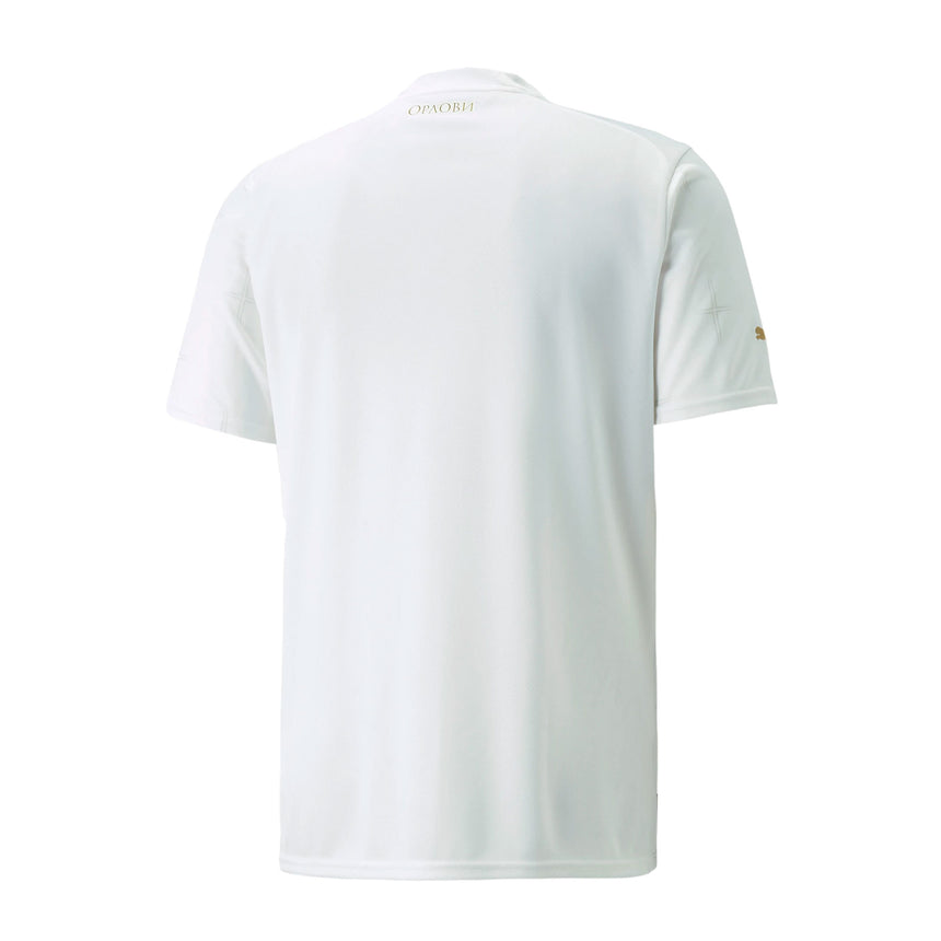 PUMA Men's Serbia 2022/23 Away Jersey White/Victory Gold Back