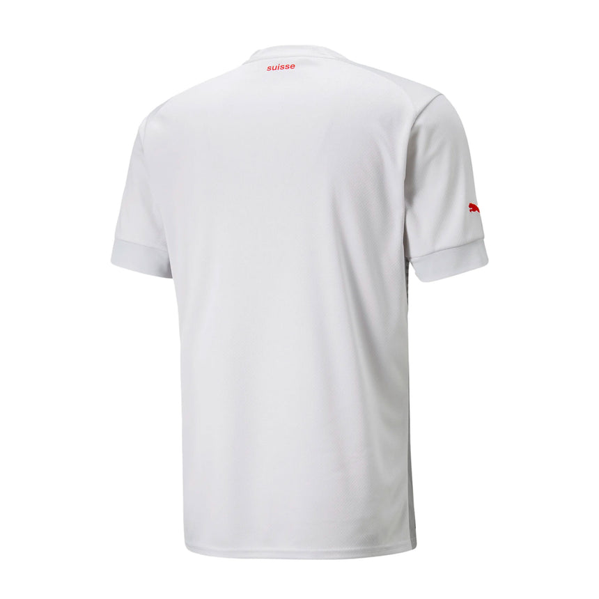 PUMA Men's Switzerland 2022/23 Away Jersey Nim Bus Cloud/ Harbor Mist Back