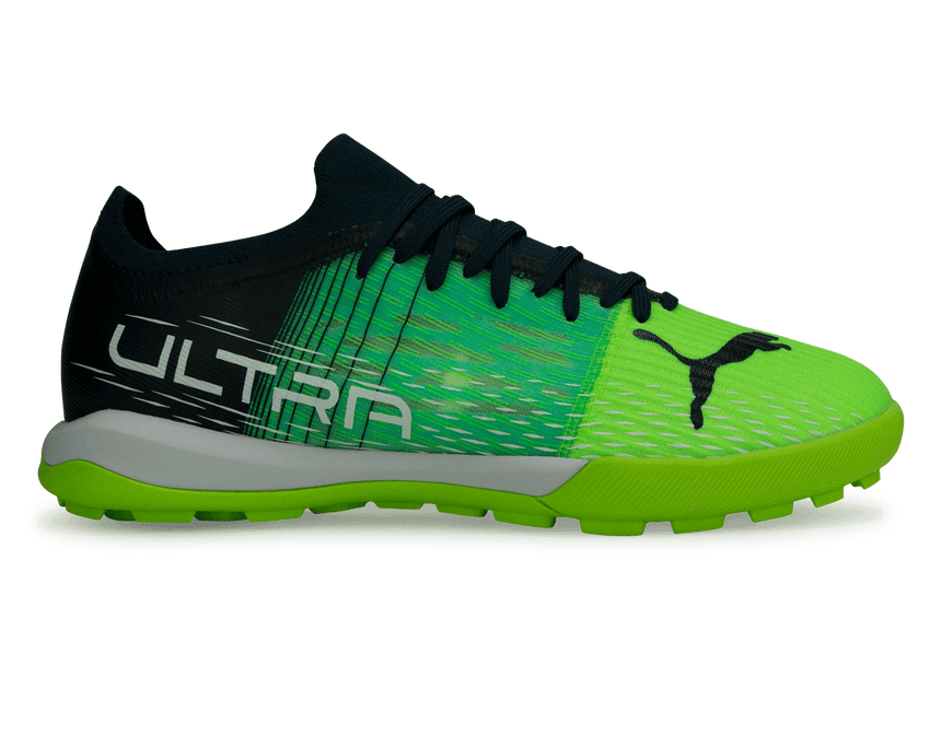 PUMA Men's Ultra 3.3 TT Turf Soccer Shoes Green/Black