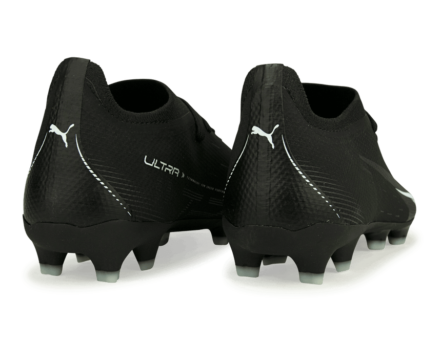 PUMA Men's Ultra Match FG/AG Black/White Rear