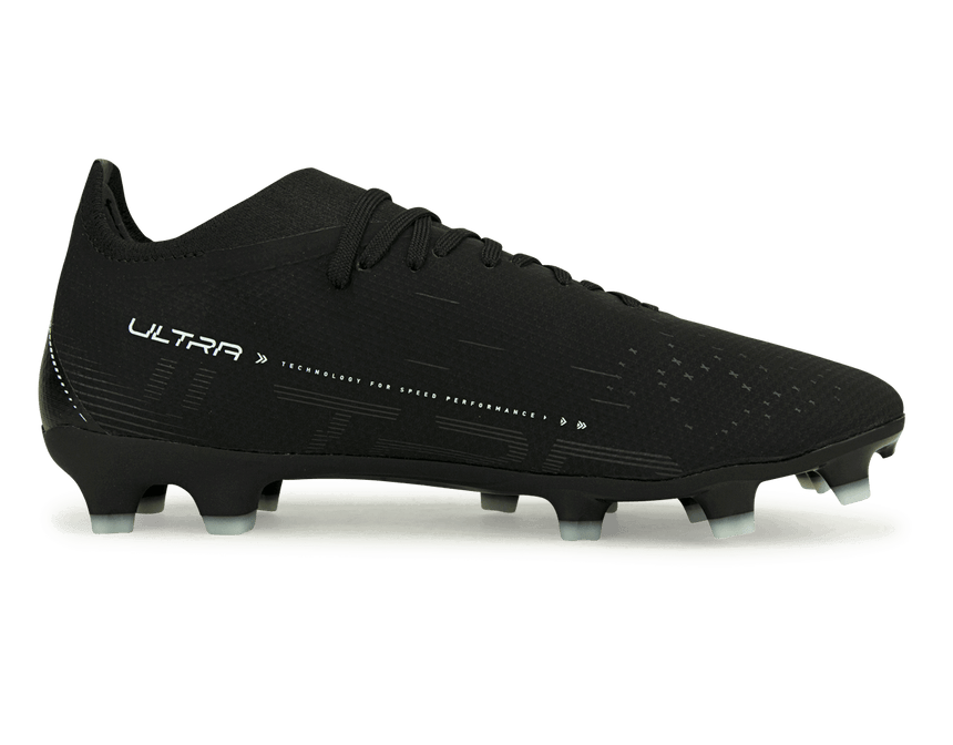 PUMA Men's Ultra Match FG/AG Black/White Side