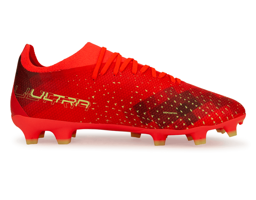 PUMA Men's Ultra Match FG/AG Coral/Black Side