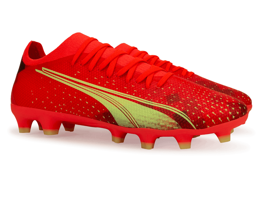 PUMA Men's Ultra Match FG/AG Coral/Black Together