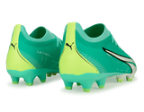 PUMA Men's Ultra Match FG/AG Pepper Mint/Yellow Rear