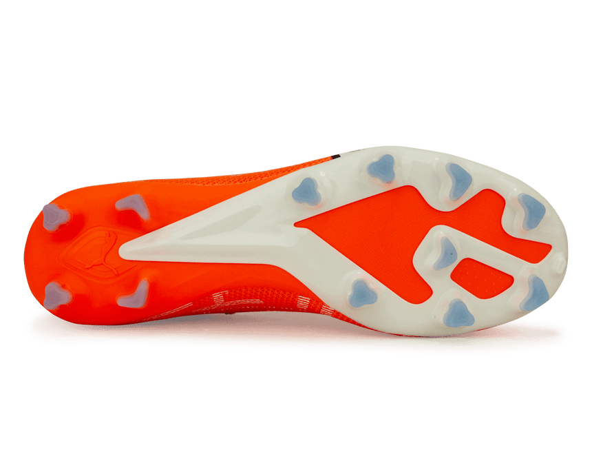 PUMA Men's Ultra Match FG/MG Orange/Blue Sole