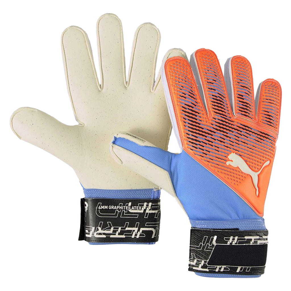 PUMA Men's Ultra Protect 2 RC Goalkeeper Gloves Orange/Blue Both