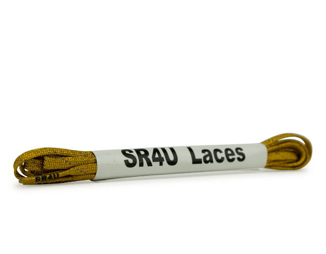 SR4U Soccer Shoe Reflective Laces Metallic Gold