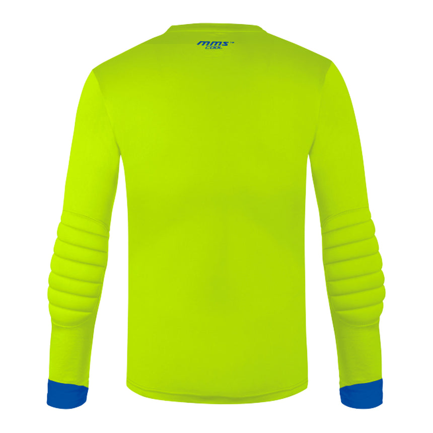 Reusch Kids Match Long Sleeve Padded Goalkeeper Jersey Yellow/Blue Back