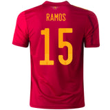 adidas Men's Spain 2020 Ramos Home Jersey Red/Bold Gold
