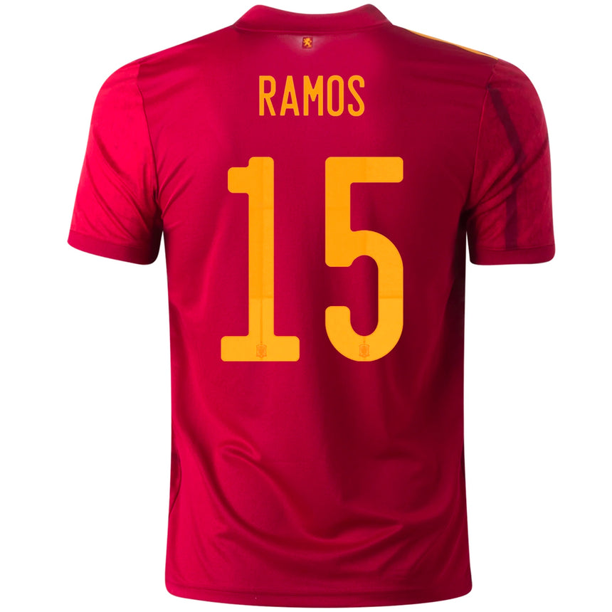 adidas Spain Men's Home Stadium 2020 Jersey w/ Ramos