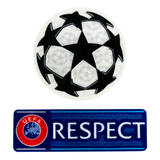 Official UEFA UCL Adult Starball & Respect Patch Combo