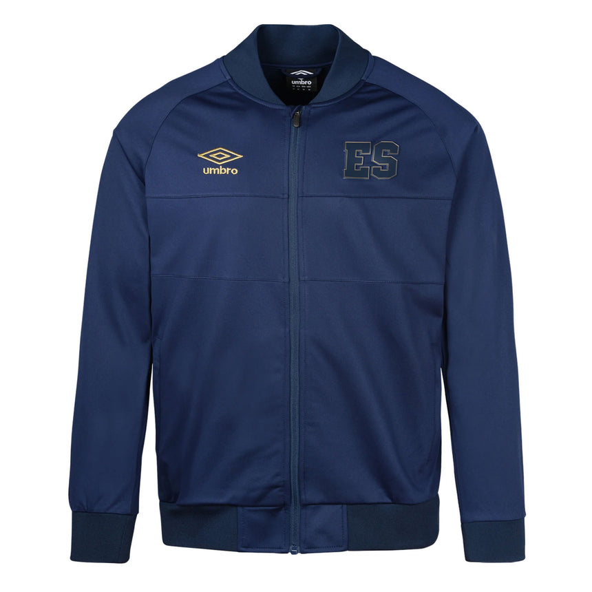 Umbro Men's El Salvador 2023/24 Anthem Jacket Navy/Gold Front