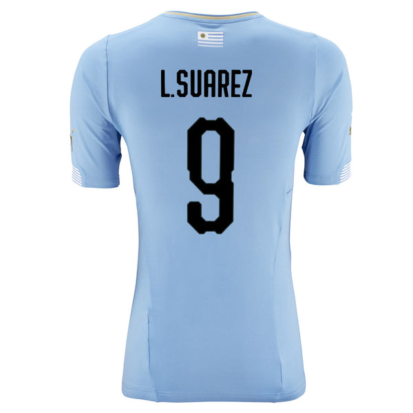 PUMA Men's Uruguay 2014 Luis Suarez Home Jersey Sky Blue – Azteca Soccer